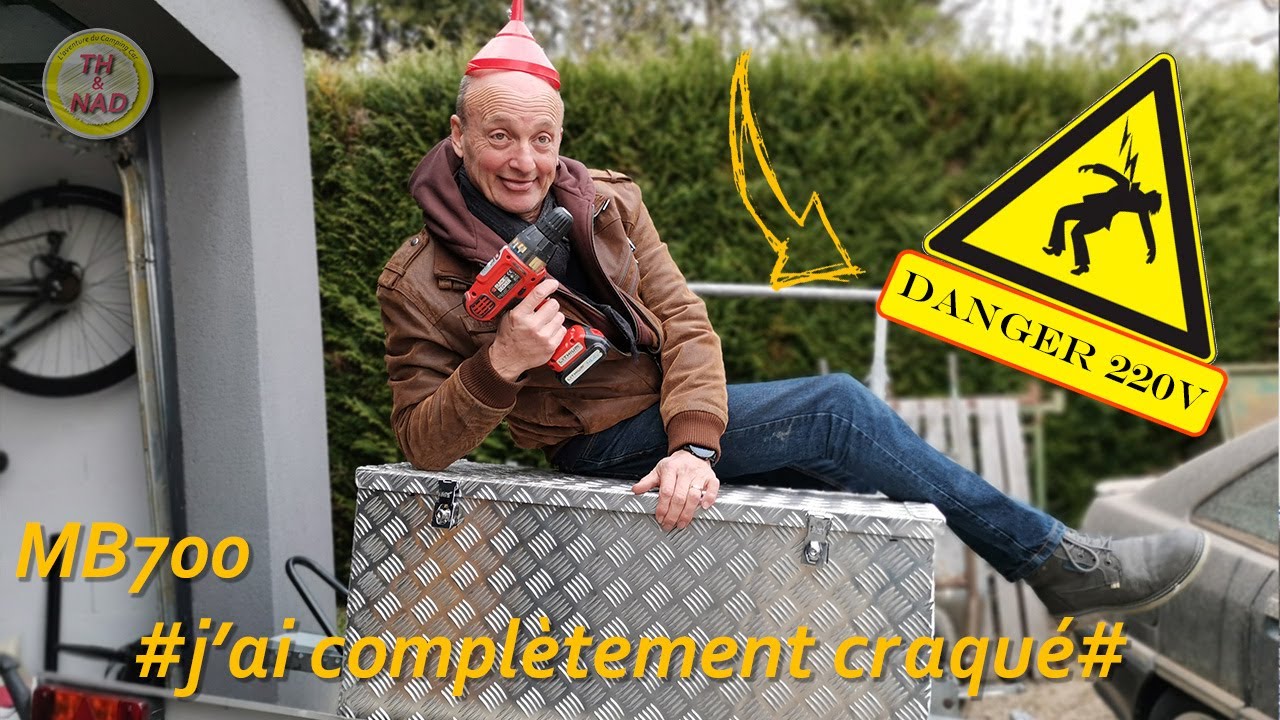 suite et fin fabrication du coffre en alu et pose du groupe électrogène
