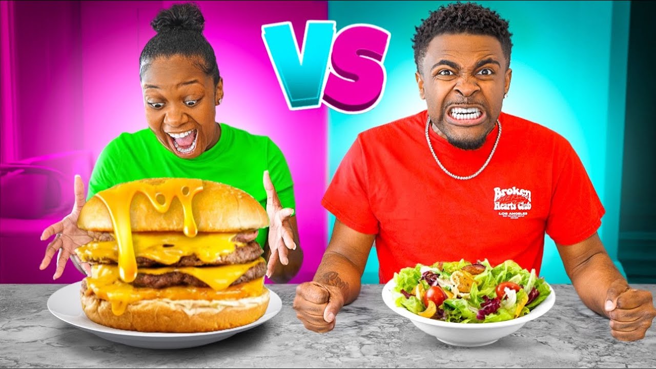 HEALTHY VS JUNK FOOD CHALLENGE