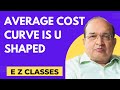 Average Cost curve is U shaped