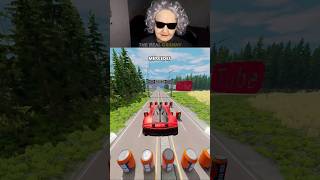 Cars vs 200 Soft Drink Cans 🚗😂 Real Granny 👵 #shorts #beamngdrive screenshot 5