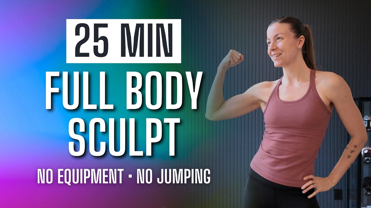 25 Min FULL BODY Workout at Home Without Equipment | No Jumping - YouTube