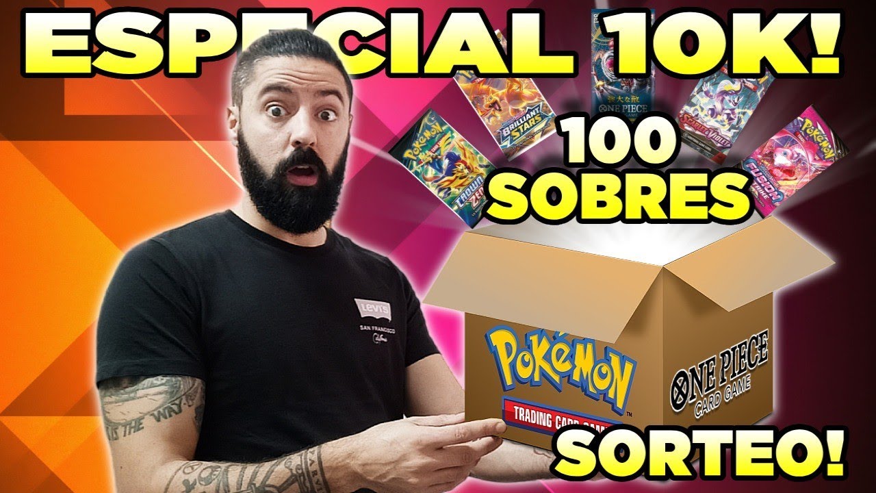 ESPECIAL 10K - ABRO UNA CAJA CON MAS DE 100 SOBRES DE POKEMON TCG Y ONE ...