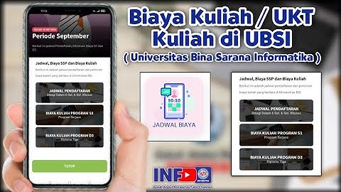 Biaya Kuliah di Universitas Bina Sarana Informatika (UBSI)