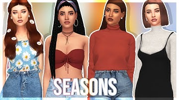 The Sims 4 CAS: Seasons | FULL CC LIST & SIM DOWNLOADS
