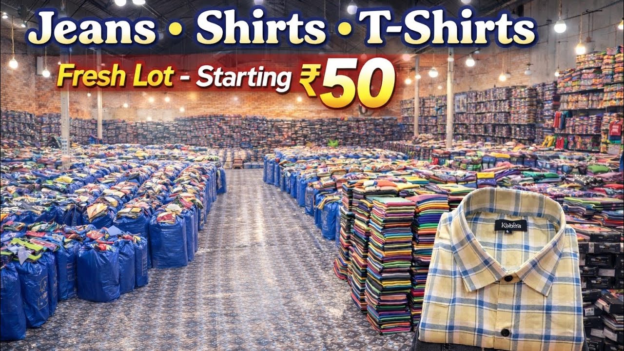 ₹50 MEN’S WEAR FRESH LOT 🔥 Direct Jeans–Shirt Supplier | EID 2026 BIG STOCK
