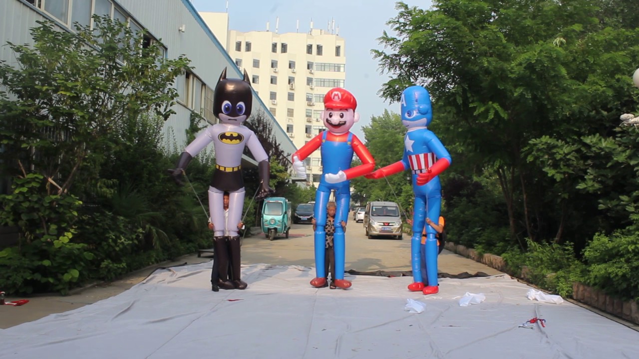 inflatable world inflatable costume mascots puppet for city parade