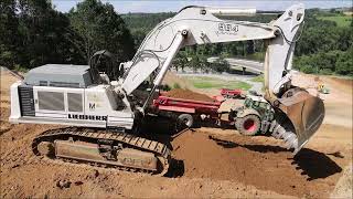 Liebherr R984C HD at a road construction project