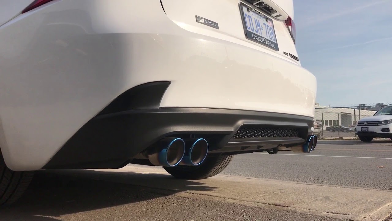 What a weapon!! 2017 Lexus IS350 FSport custom RCmuffler exhaust YouTube