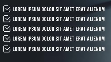 Bullet Lists After Effects Templates