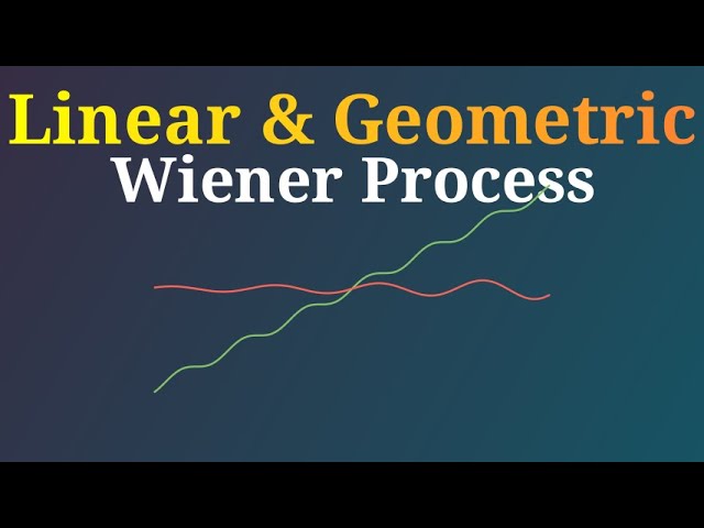 Linear and Geometric Wiener processes| Simulation in Python