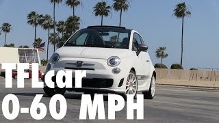 2015 Fiat 500 Abarth Cabrio Fully Loaded 0-60 MPH Review