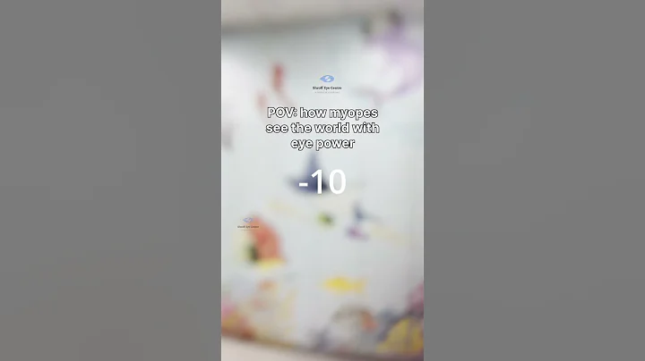 Myopia (Minus eye power) looks like this #myopia #eyehealth #healthtips