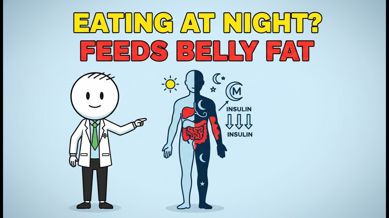 Why Nighttime Eating Feeds Visceral Fat (The Melatonin–Insulin Effect Explained)