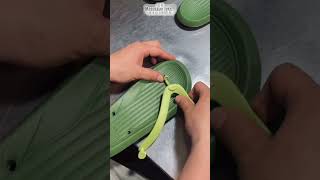 Sandal Strap Attachment Process During the Assembly Stage #shorts