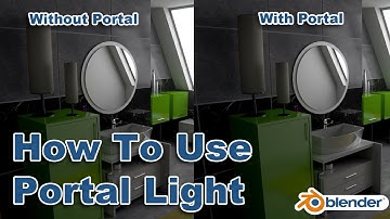 Blender Tutorial In Hindi- Chapter-34 How To Use The Portal Light in Blender 2.91