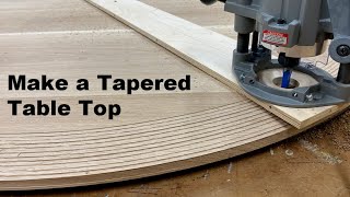 How To Make a Tapered Edge on a Table Top
