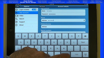 Mitel® BluStar™ for iPad Client (German version) - Module 2 Home Screen User Account