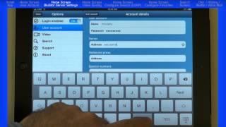 Mitel® BluStar™ for iPad Client (German version) - Module 2 Home Screen User Account