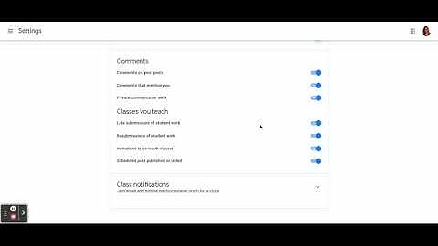Turn off email notifications in Google Classroom