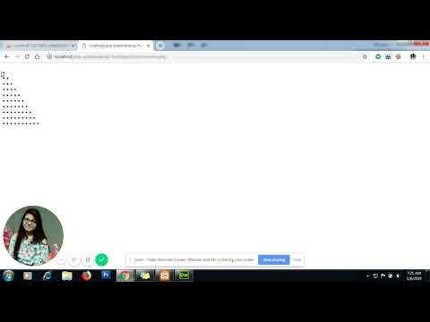 PHP for beginners: Printing * pattern using nested for loop