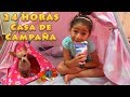 24 HORAS EN UNA CASA DE CAMPAÑA CON PÍCHU MY CHIHUAHUA DOG | RETO | CHALLENGE