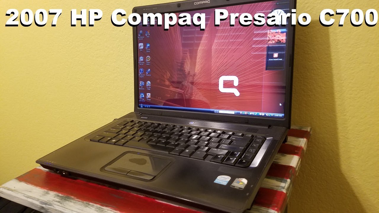 Restoring a 2007 HP Compaq Presario C700 Laptop - YouTube