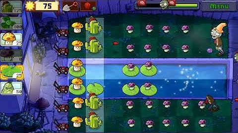 Plants vs Zombies Fog Level 4