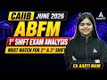 ABFM Exam Analysis | CAIIB ABFM Exam Analysis Shift 1 | English Medium | CAIIB Exam Analysis Today
