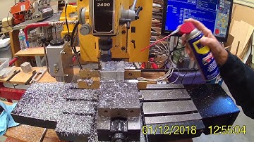 3d Part V2 rough pass Fusion 360 on Dyna DM2400 CNC with Centroid Acorn control conversion