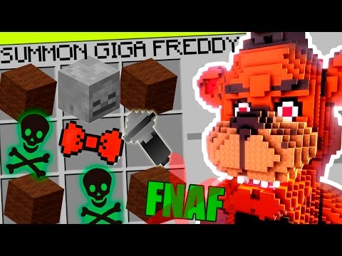 Minecraft FNAF - How To Summon GIGA Freddy in a Crafting Table! Minecraft Teen Titans GO! - Minecraft FNAF - How To Summon GIGA Freddy in a Crafting Table! Minecraft Teen Titans GO!