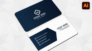 Clean Style Modern Business Card Design in Adobe Illustrator