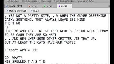 W5UXH K6KX 65PWM Uno32 project decoding demo