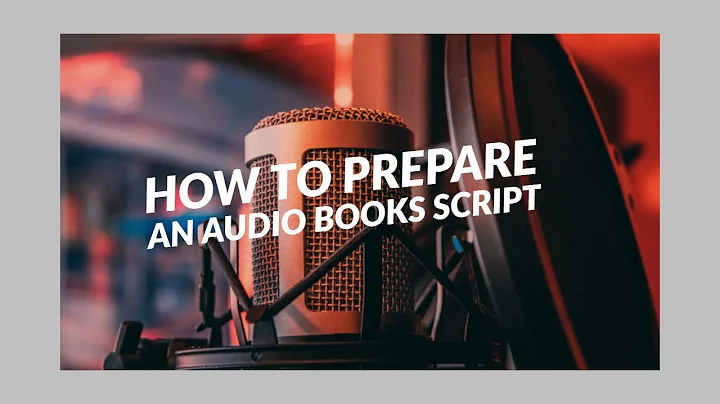 How to prepare an audio books script
