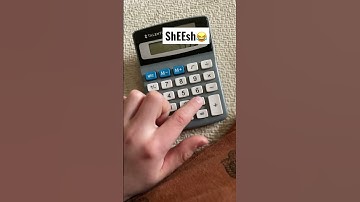 Sheesh on calculator #memes #subscibe