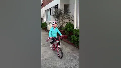 Issa riding a bike!