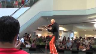 Sid Bowfin plays Vivaldi at Raffles Shopping Centre