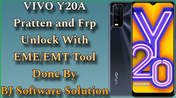 VIVO Y20A Pratten and Frp Unlock With EME/EMT Tool Done By BJ Software Solution
