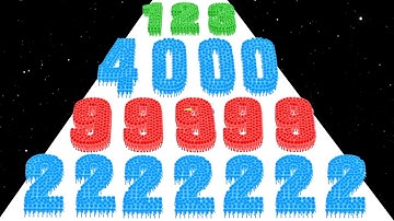 Crowd Number 3D (vs) Hole Merge Run - Android, iOS (ASMR Gameplay)