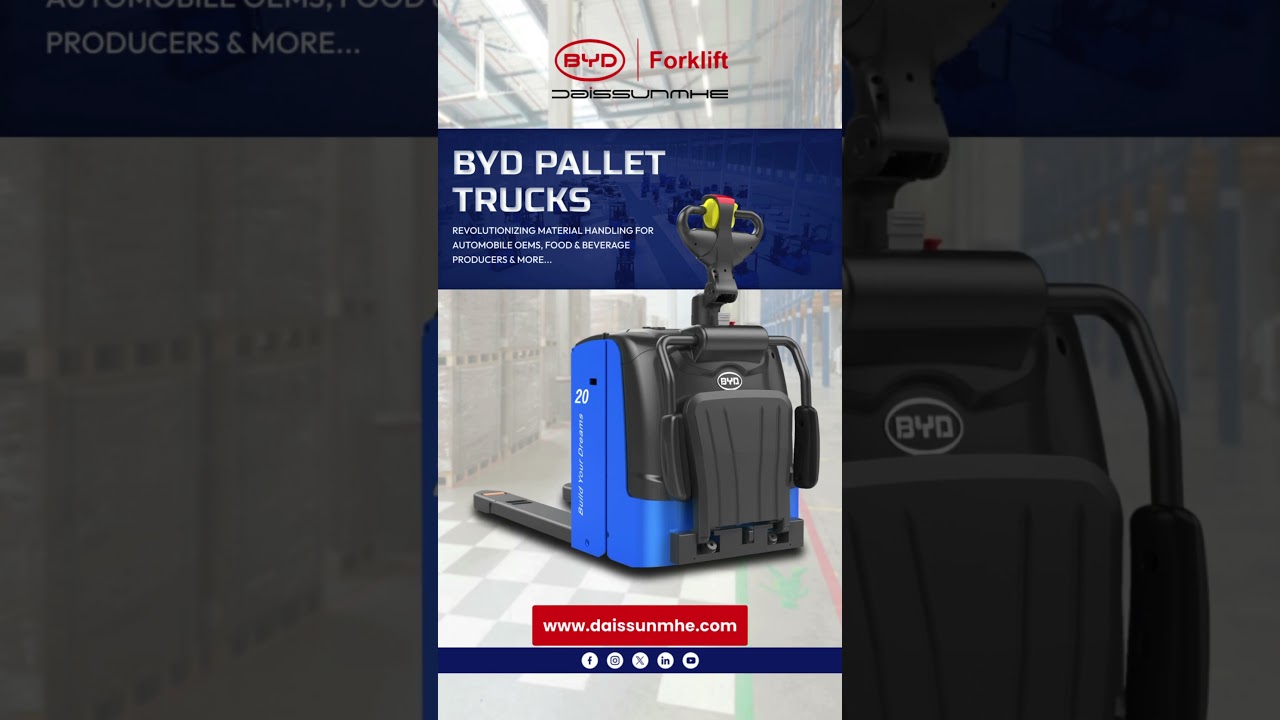 BYD Pallet Trucks: Transforming Material Handling Across Industries 