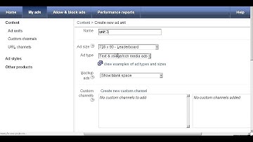 How to Create Ads Unit In Adsense-Tutorial
