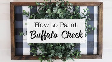 How to paint buffalo check