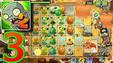Plants vs Zombies 2 - Ancient Egypt: Days 8-9 Gameplay Walkthrough Part 3 - (iOS, Android)
