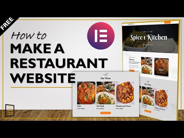 how to make a restaurant website using elementor 2021