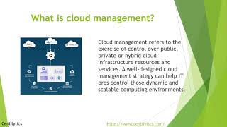 What is Cloud Management