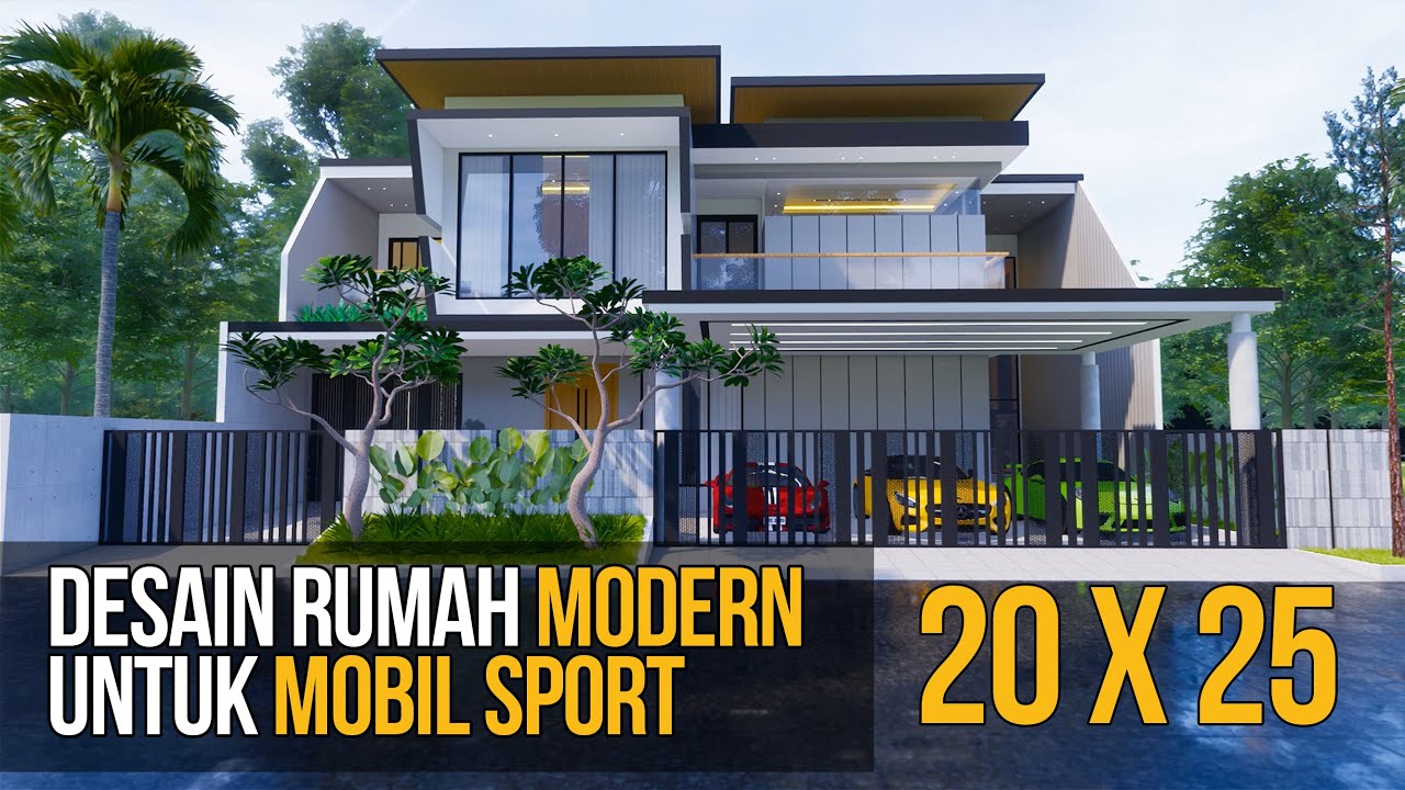 Desain Rumah Modern 20x25 m2 | 500sqm Modern Luxury House