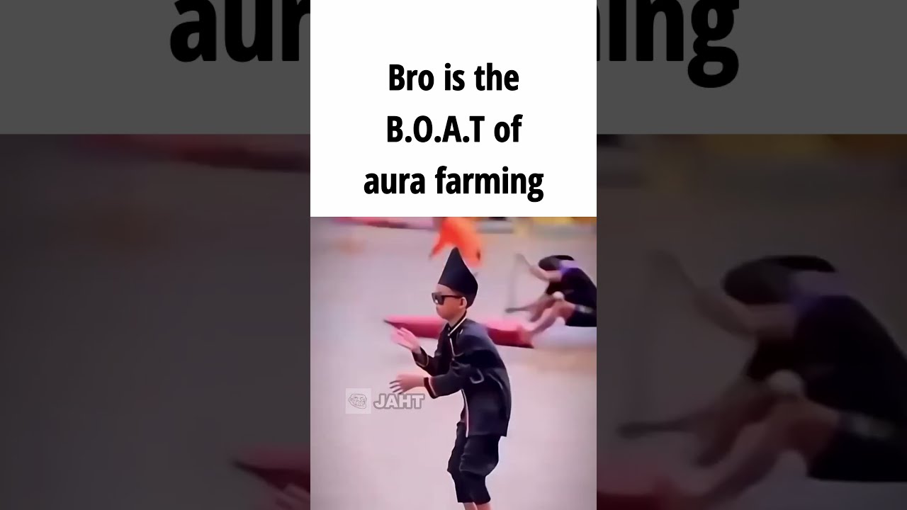 Kid Aura Farming On A Boat