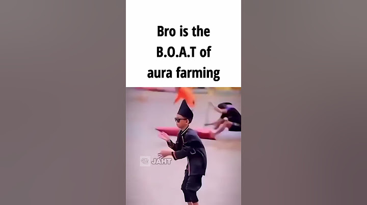 Kid aura farming on a boat