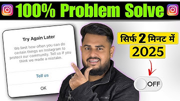 How ato Fix Try Again Later On Problem | Instagram Try Again Later Error Restrict Activity