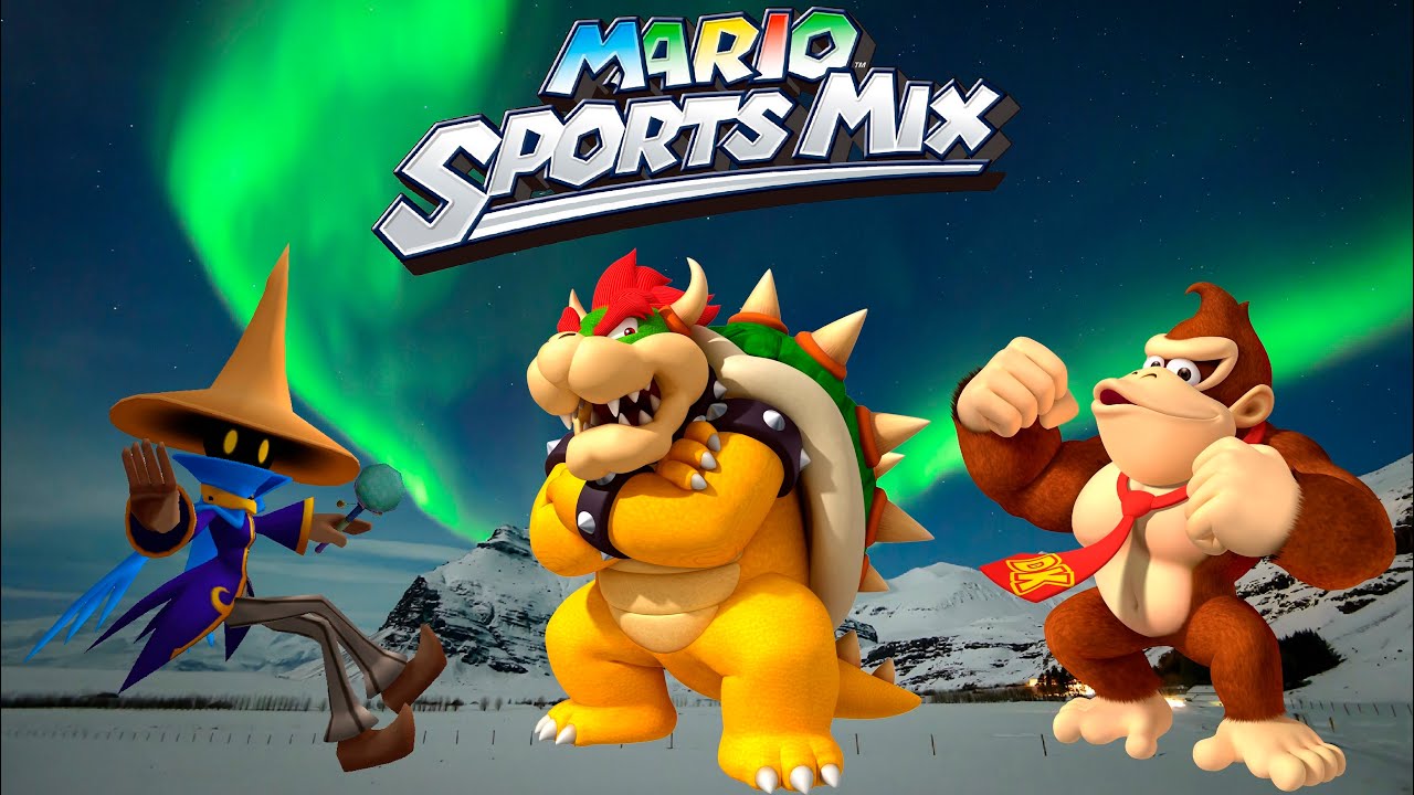 Mario Sports Mix - Dodgeball Tournament #2: Star Cup (Not My Gameplay, 3 players, Hard)