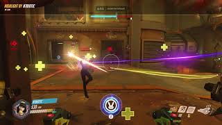 Overwatch | D.VA Quadruple ult kill - but I was Dead ;)